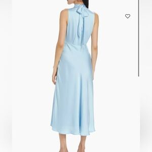 Favorite Daughter “The Whisk Me Away Satin Midi-Dress”